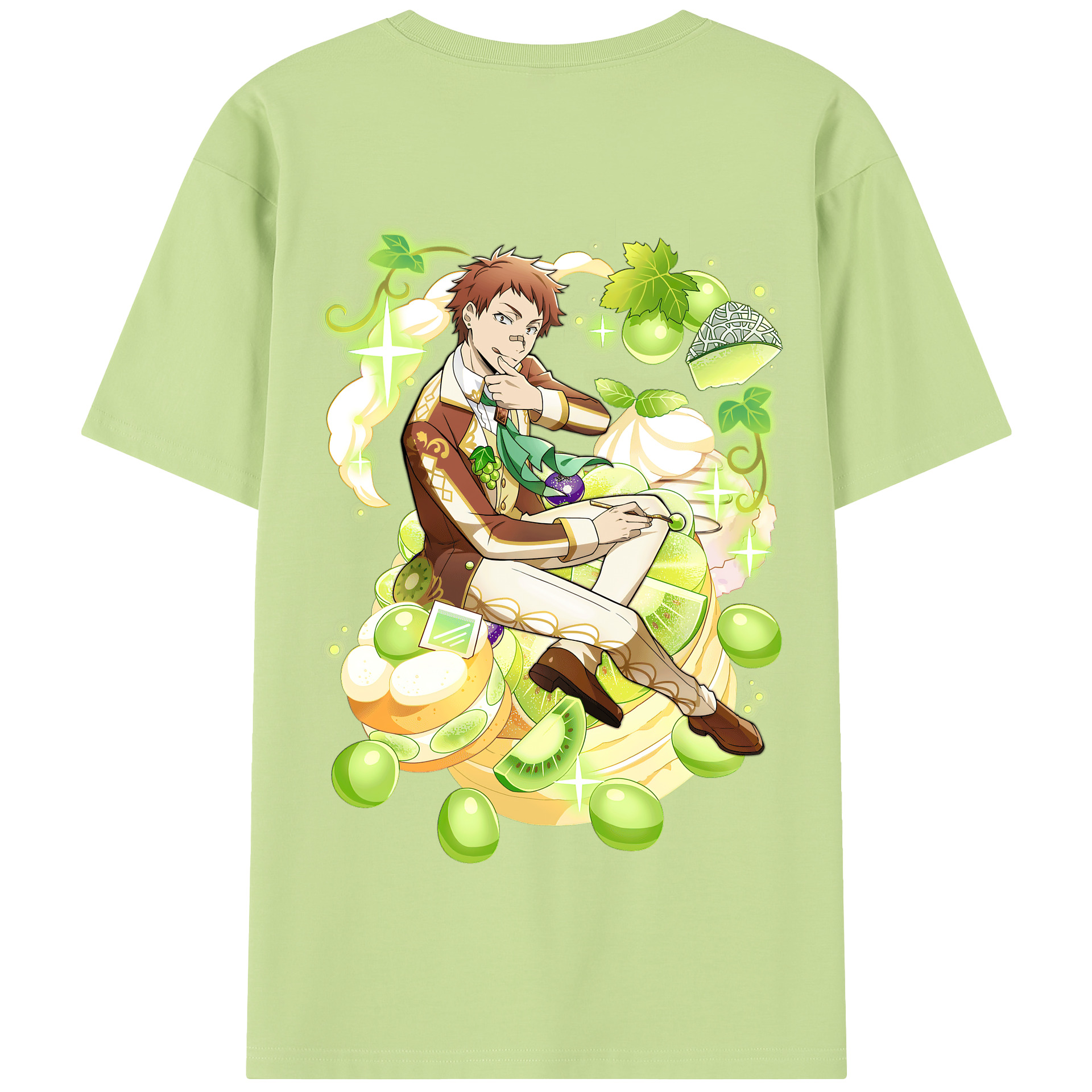 （画像用） 文豪ストレイドッグス Bungo Stray Dogs 綿100％半袖Tシャツ（背面プリント）